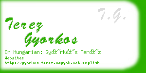 terez gyorkos business card